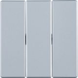 Rocker 3gang, Q.1/Q.3/Q.7, aluminium velvet, lacquered