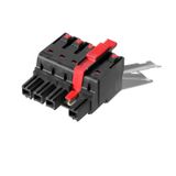 PCB plug-in connector, female plug, 10.16 mm, Number of poles: 3, 180°, PUSH IN with actuator, Clamping range, max. : 16 mm², Box