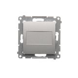 Blind element with metal support, Silver matt, metalic