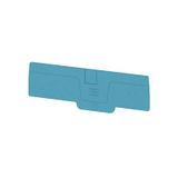 End plate (terminals), 95.9 mm x 2.1 mm, blue
