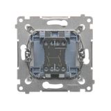 Double surface mounted box, white