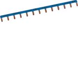 Insulated busbar 1P 63A prong 10mm² blue 13M