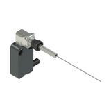 Modular prewired switch with spring rod with cat's whisker 90? transmission block