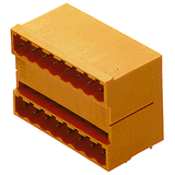 PCB plug-in connector, male header, closed side, THT solder connection, 5.00 mm, Number of poles: 24, 90°, Solder pin length (l): 4.5 mm, tinned, black, Box