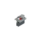 Complete unit with red LED holder and fixing adapter