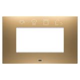 EGO SMART PLATE - IN PAINTED TECHNOPOLYMER - 4 MODULES - GOLD - CHORUSMART