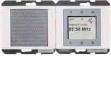 Radio Touch and loudspeaker Arsys, polar white glossy