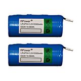 Set 2 accus LiFePO4 3,2V 3,3Ah f. luminaires. w. LEO or LPK