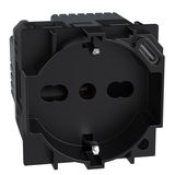 L.NOW - PRESA ITA P40+USB 18W TIPOC NERO