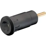 2 mm socket, round plug connection, mounting Ø 8.3 mm, CAT III, black, 65.9193-21