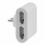 MOP 2P 2,5A 4LAT. OUTLETS WH/G