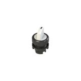 Illuminated short handle selector, 2 positions white with marking