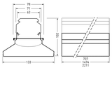 Continuous lines 765... E-Line Next Fix MultiLumen 6 Cover disc White rectangular ET 23W 3000lm Wide (W) IK06 3 SDCM 9002283031