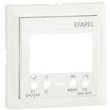 COV PLATE F/TWO CIRC DIG TIME SWITCH WHITE