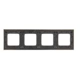 IP44 single socket outlet with shutters and frame seal - transparent flap, 16A, white