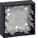 Housing, 1gang, flat design, surface-mounted, S.1, anthracite matt