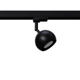 TRACK SPOTLIGHT 3 PHASE MOVABLE OCULARE BLACK GU10