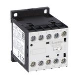 Three-pole contactor, IEC operating current Ie (AC3) = 12A, DC coil, 24VDC, 1NO auxiliary contact