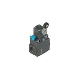 Position switch with roller lever and reset device