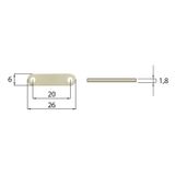 Clip for fixing IP20 and IP54 LED strips