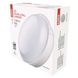 LED Ceiling lamp QARI, round,, white, 20W neutral white