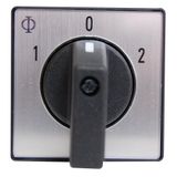 Change over switch front mount, central mounting 20A 2-pole