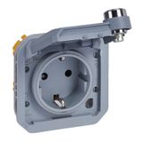 PLEXO GERMAN STANDARD WITH KEY DIFFERENTE - GREY - MECHANISM