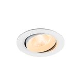 NUMINOS© MOVE L, recessed CL 2700K, 40ø, IP20, round, wh