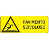 Rectangular danger sign - 350 x 125 mm