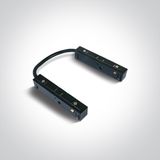 BLACK LIVE CONNECTOR/CORNER FOR MAGNETIC PROFILES MINI/MIDI/MAXI
