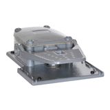 Foot switch, K series, one pedal, with free actuation, metal body, open. Contacts 1NO+1NC slow break