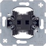 Push-button change-over contact illuminated