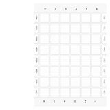 Labeling plates, on label holder 27x27 mm, white, without inscription