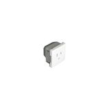 SAFETY EARTH SOCKET (USA NEMA) - 2 MOD RED