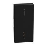 LIGHT NOW KEY COVER 1-2 1MODULE DARK