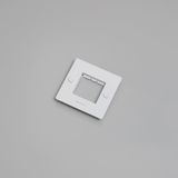 1G WALL PLATE / HORIZONTAL / NO INFILLS / WITH LOGO / WHITE