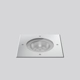 TERRA EDELSTAHL 190, 12 W, 800 lm, 827, silver, on/off In-ground lumin