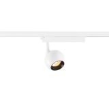 LIGHT EYE© 2.0, 1~ Spot, PHASE, round, 3000K, 11W, 30ø wh/bl