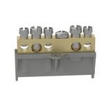PRACTIBOX S 5 HOLES BRASS EARTH AND NEUTRAL TERMINAL BLOCKS