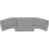 End and intermediate plate 5 mm thick gray