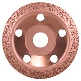 Tungsten carbide grinding head 115 x 22.23 mm; medium, angled