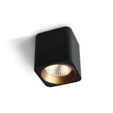 BLACK LED 7W WW 35deg 230V SQUARE DIMMABLE