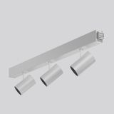 LINEDO, 81 W, 6700 lm, 927, aluminium, on/off Continuous line luminair