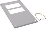 Perforated closing plate, Univers, IP54, CL1, 350x600 mm