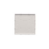 Double angled Keystone IT/telephone socket cover with descriptive field, (cover), Simon 24, IP20/IP44, antibacterial white