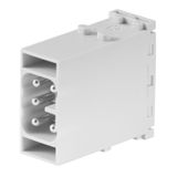 Signal module, 400 V, 16 A, Number of poles: 5, PUSH IN with actuator, Male, Required plug-in slots: 1