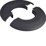 Rosette f. flex cable protector round bl