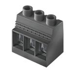 Printed circuit board terminals, 15.00 mm, Number of poles: 4, 90°, Solder pin length (l): 4.5 mm, tinned, Traffic grey (RAL), Clamping yoke connection, Clamping range, max. : 50 mm², Box