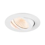 NEW TRIA® 68, recessed ceiling light, 2700K, 60°, IP 20, round, white