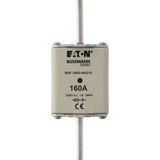 Fuse-link, high speed, 160 A, DC 1000 V, NH2, 54 x 61 x 150 mm, gBat, IEC, blade connection